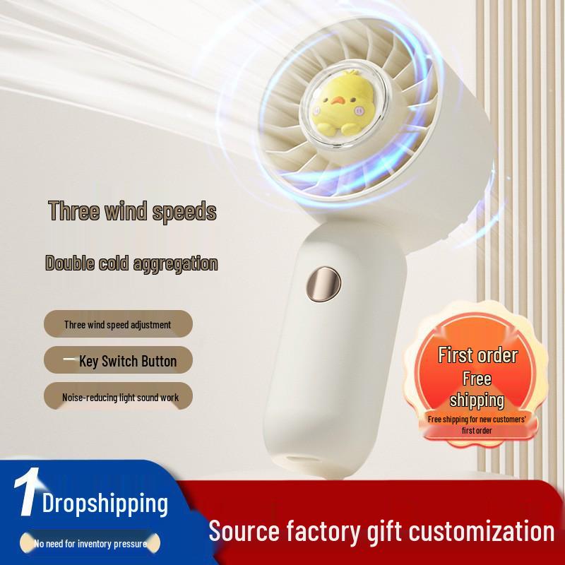 Foldable USB Handheld Fan with Digital Display and Aromatherapy - Portable Mini Desktop for Outdoor Use 5.8*4.2*12.5