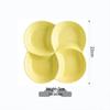 White Ceramic Divided Plate for Home Use - Three & Four Compartments - Creative Fitness Separator Plate