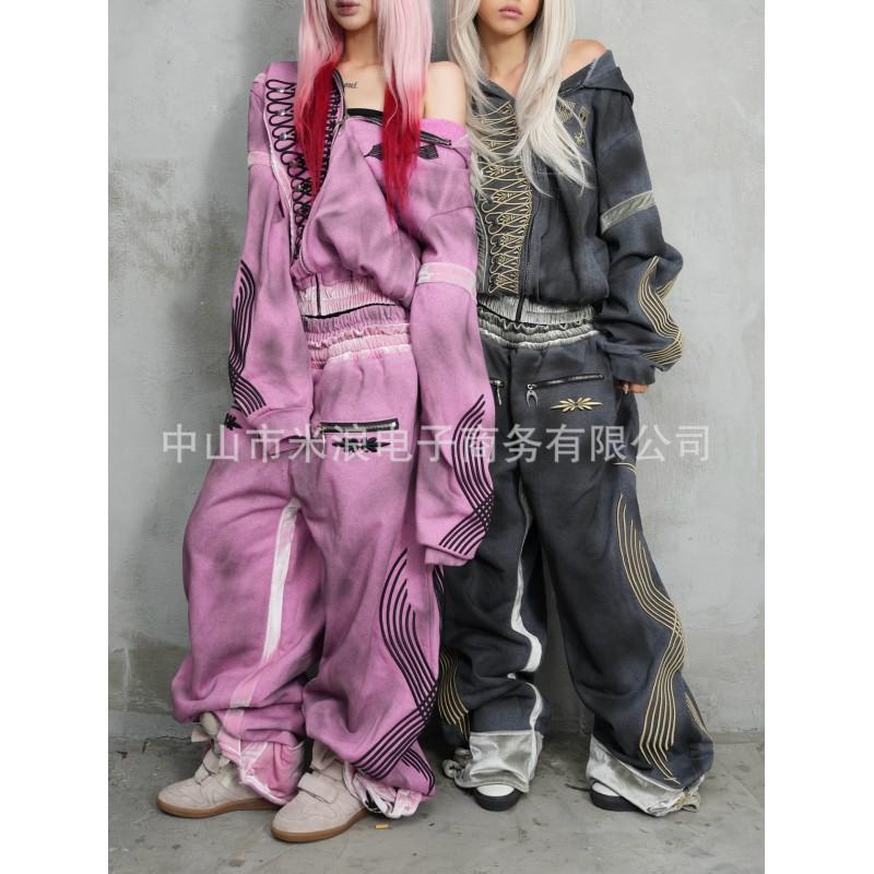 Unisex Oversized Hooded Sweatshirt Matching Jogger