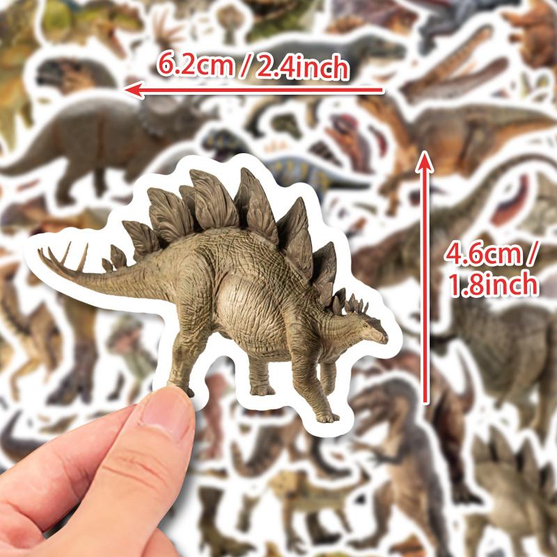 50Vintage Dinosaur Stickerswaterproof Jurassic Dinosaur Sticker For Guitarwater Cupluggagenotebookdiydecoration