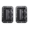 2PCS Recessed Spring Loaded Speaker Case Handles with Rubber Grip Stainless Steel for RV Yacht Flightcase PA Speaker Box