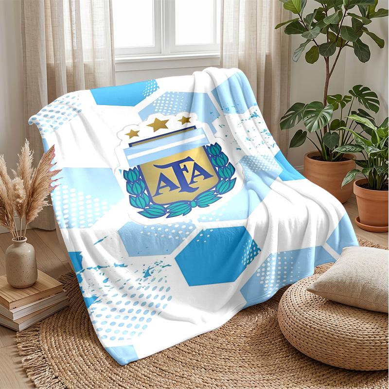 Argentina national football team Theme blanket Soft Flannel Fleece Blanket Warm Lightweight Throw Blanket for Home Sofa Bed