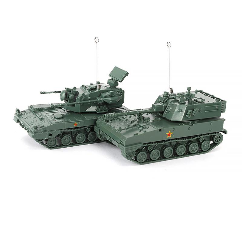 1/72 Military Army Model Toy Self Propelled Cannon Self Propelled Anti Aircraft Gun Armored Vehicle Truck Tank Car Assembly Toy