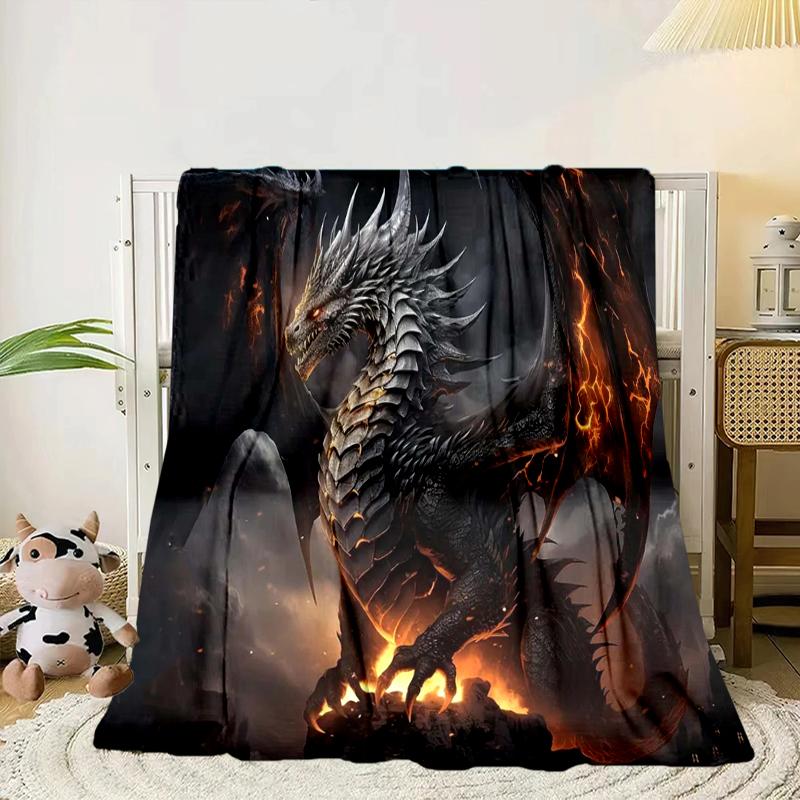 Golden Dragon Circle Blanket Flannel Blanket Throw Blanket Sofa Cover Blanket Soft Premium Blanket Picnic Blanket Tv Blanket Gifts