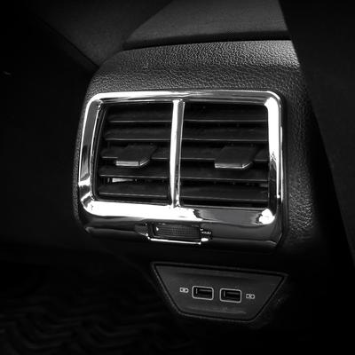 Car Rear Air Outlet Cover for Volkswagen VW Golf 7 7.5 MK7 MK7.5 2013-2019 Back Air Condition Vent Panel Trim Stickers