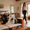 Throw Pillow Covers Screaming Goat Soft Protector Decorations 17.72x17.72 inches Throw Cushion Covers for Party Couch Home Dorm