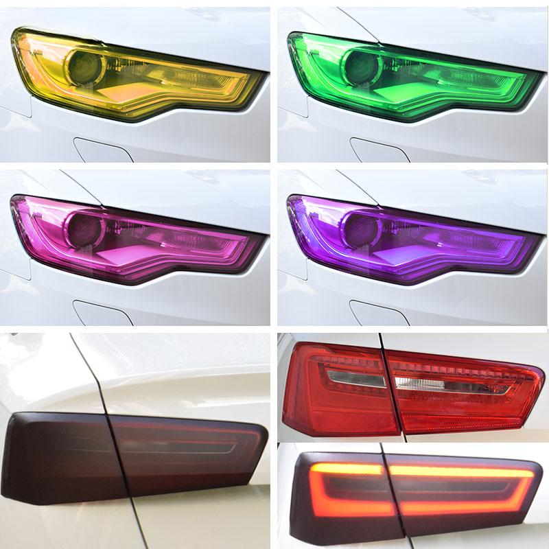 30cmx1m Auto Car Styling Light Headlight Taillight Tint Vinyl Film Sticker Easy Stick Motorcycle ecoration Waterproof Protection