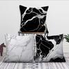 Black White Marble Texture Coarse Fine Patterns Cushion Cover For Pillow Printing Sofa Decoration Home Car Room NordicSimplicity