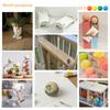 1-50Pcs Wood Ball Dia 6mm-75mm Wooden Primary Color Solids Round Wooden Ball Decoration DIY Home Painted Parts