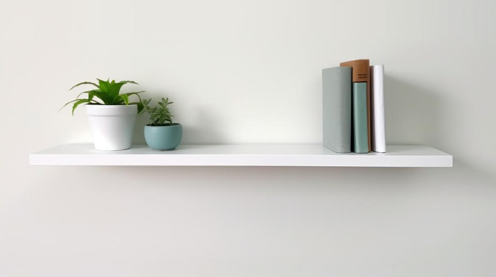 White Hanging Shelf, Wall Shelf, Bookshelf, Loft 80 Cm