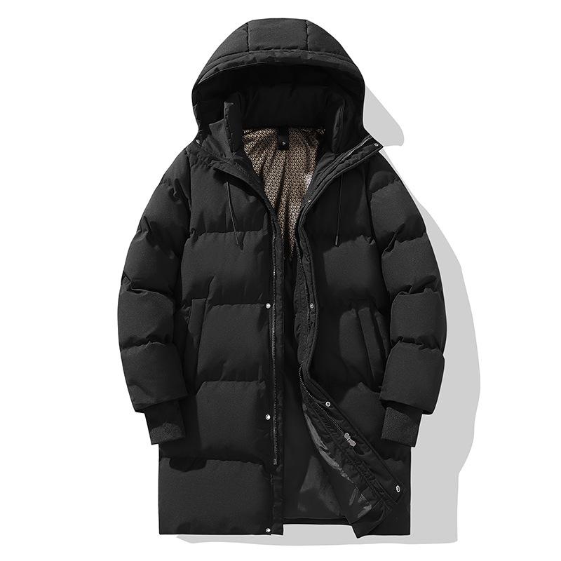 Men's Trendy Cotton-Padded Medium-Length Jacket - Plus Size, Casual, Loose, Versatile, Thick, Warm, Unisex Coat Style