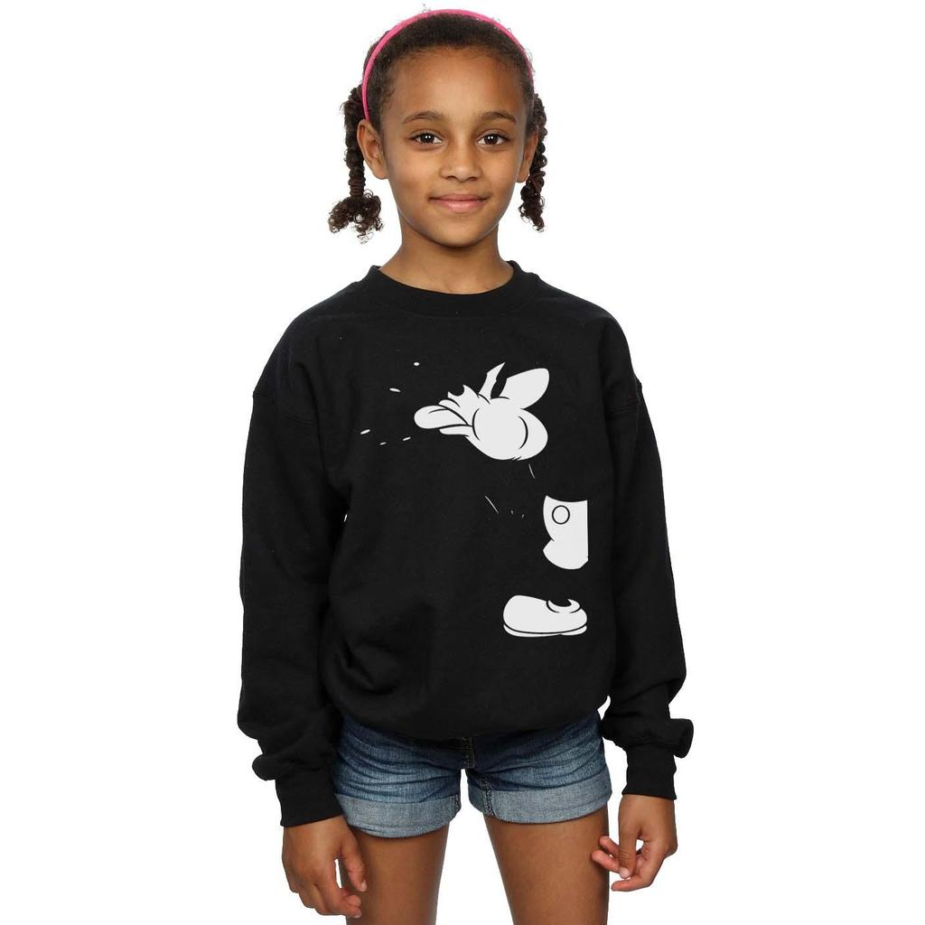 Disney Girls Mickey Mouse Cut Sweatshirt