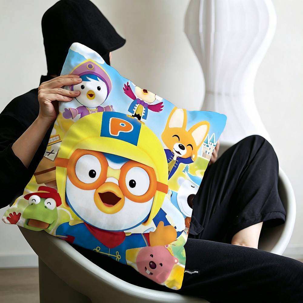 Anime Cute P-Pororos Maple Design Lucky Dragon pillow cover sofa cushion cover home room decoration children gift