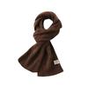 100% Pure Cashmere Cable Knit Scarf for Women and Men – Versatile Autumn/Winter Fashion Accessory