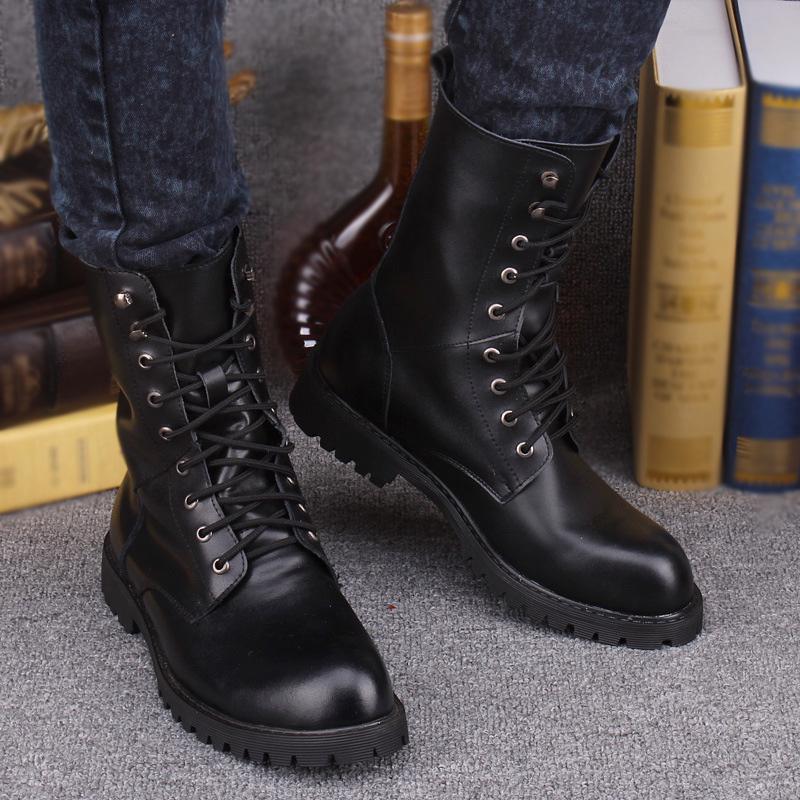 Bottes tactiques militaires pour hommes, bottines de Combat imperméables en cuir des forces spéciales, chaussures de travail de l'armée