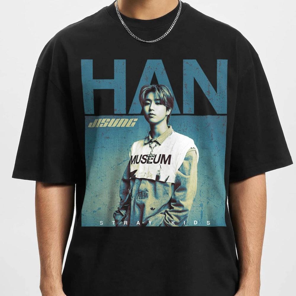 Vintage Han Straykids Kpop Inspired Graphic Shirt Han Retro T Shirt Han Kpop B M