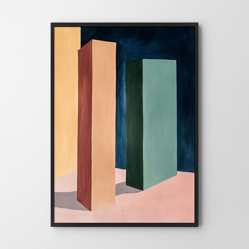 Plakat kompozycja geometryczna