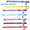 1/5Pcs Adjustable Footprint Pet Collar with Bell, Cute Soft Neck Collar for Puppy Small Dog Kitten Cat Daily Wear
