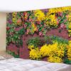 Stone Wall Flower 3D Print Tapestry Polyester Fabric Living Room Wall Decorative Art Blanket Bohemian Hippie Beach Picnic Mat