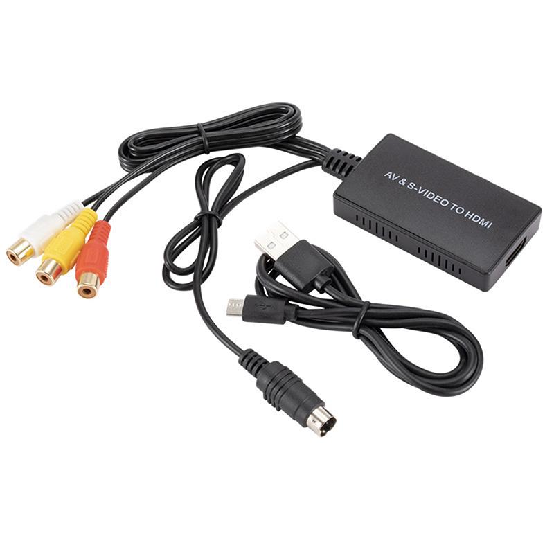 S-Video To Hdmi Converter Av To Hdmi Adapter Rca Converter Support 1080P