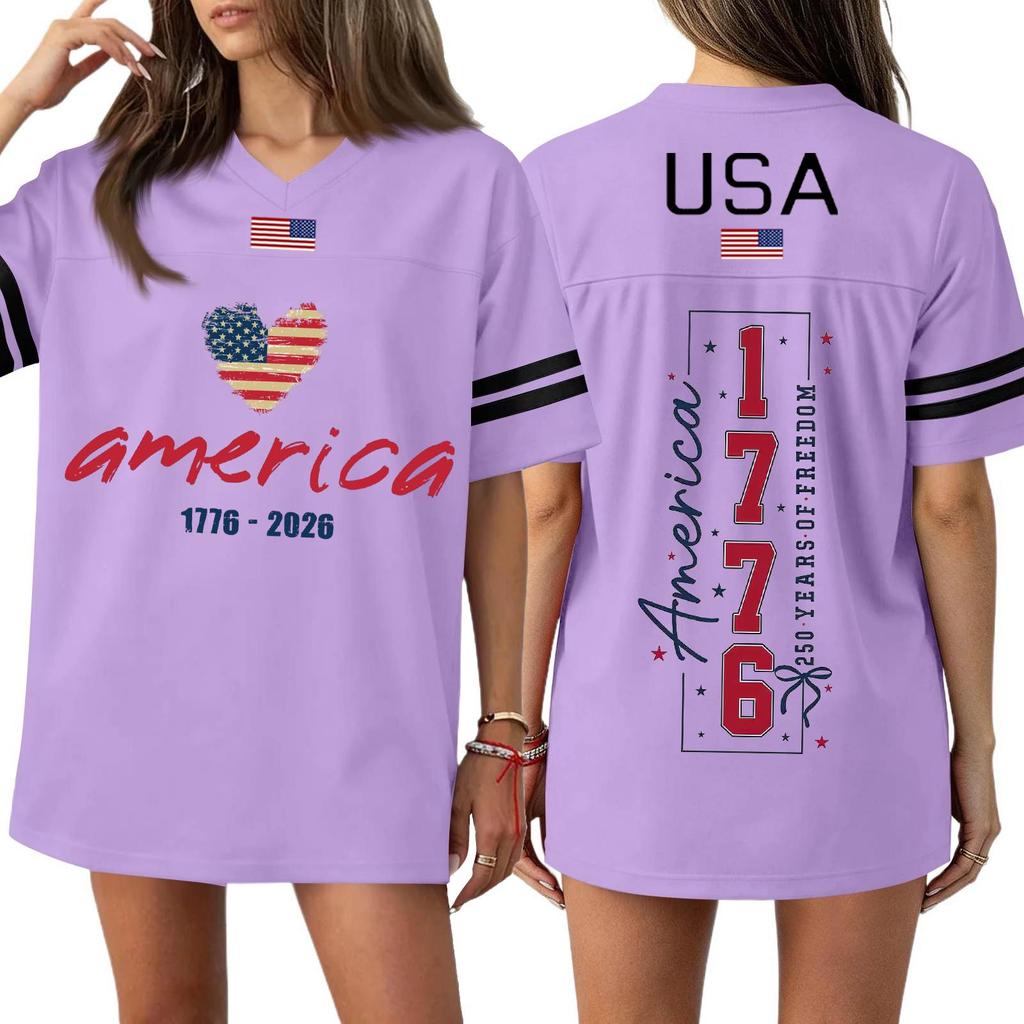 Womens Spring Tops Summer Shirts for Women 1776 2026 Print Casual Loose Fit Tshirts Shirts for Women Dressy Tops for Women