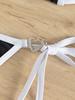 Color Block Tie Thong Sexy Two Piece Bikini Set Elegant Comfortable Swimwear