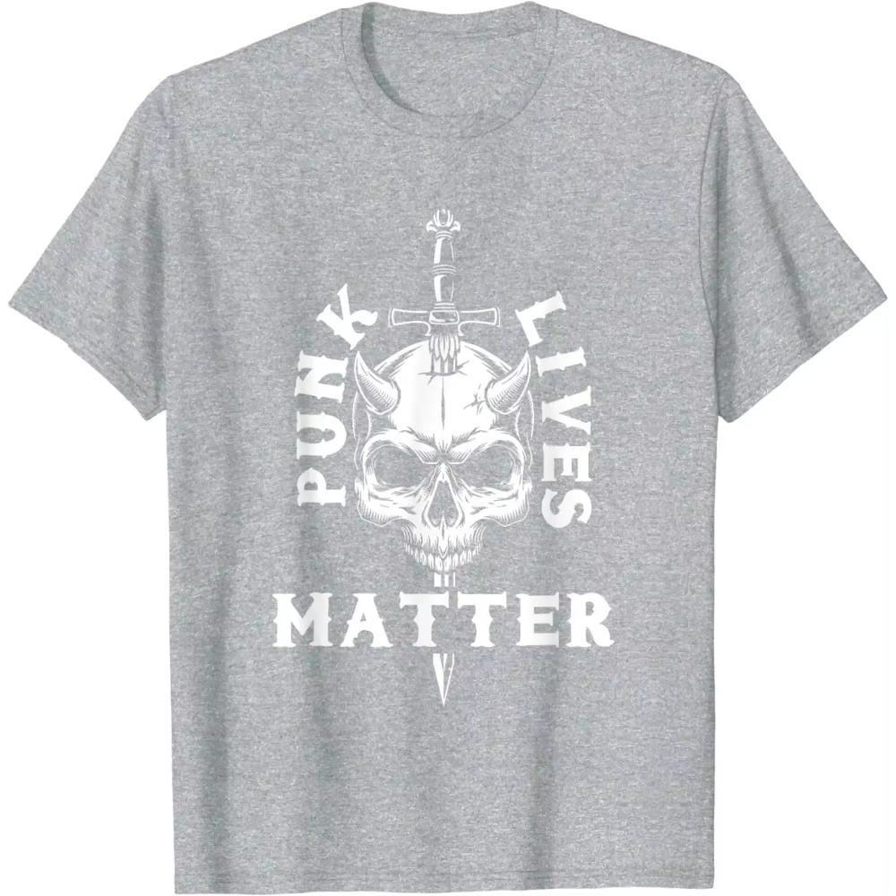 Punk Skull Skeleton Rock Music Aesthetic Subculture Rocker T-Shirt
