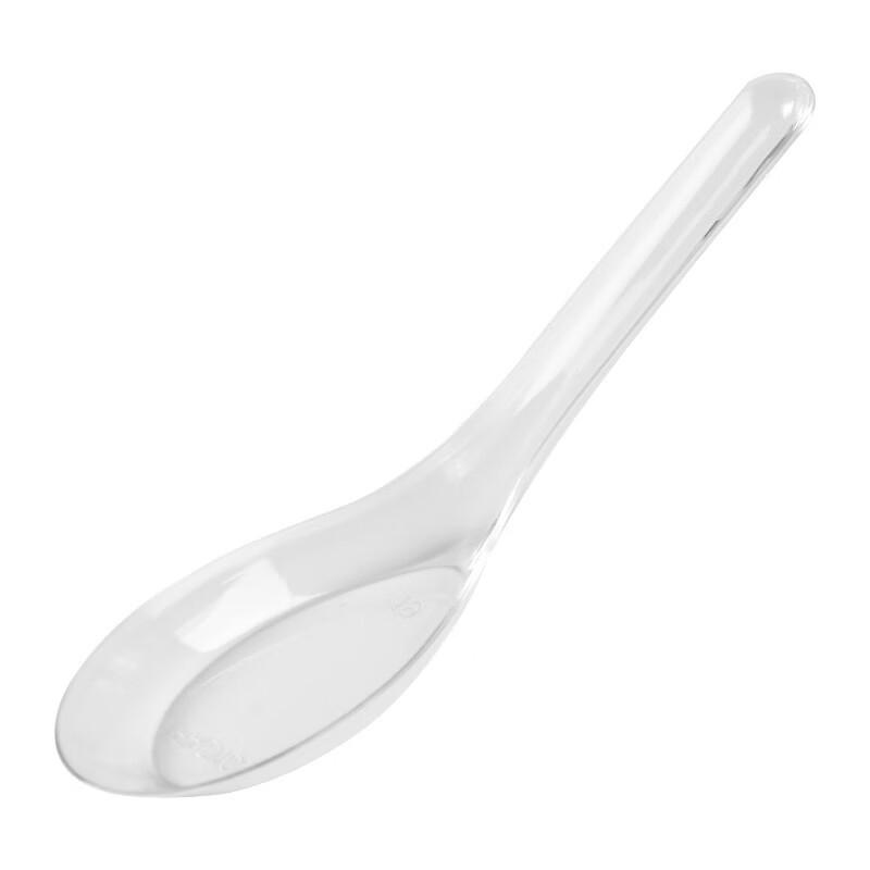 Thickened Transparent Disposable Plastic Spoons