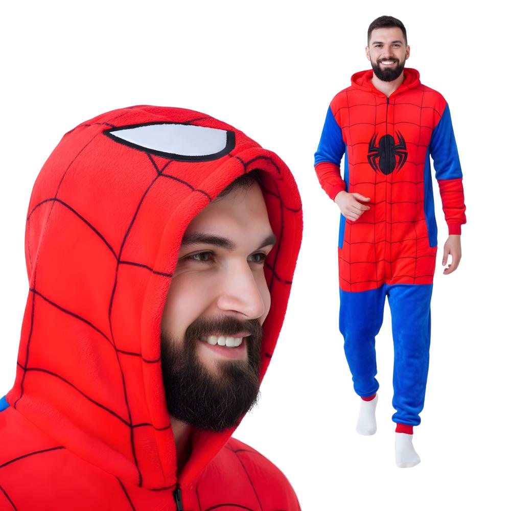 Piżama Onesie Kigurumi Kostium Przebranie Spiderman Xl: 175 - 185Cm
