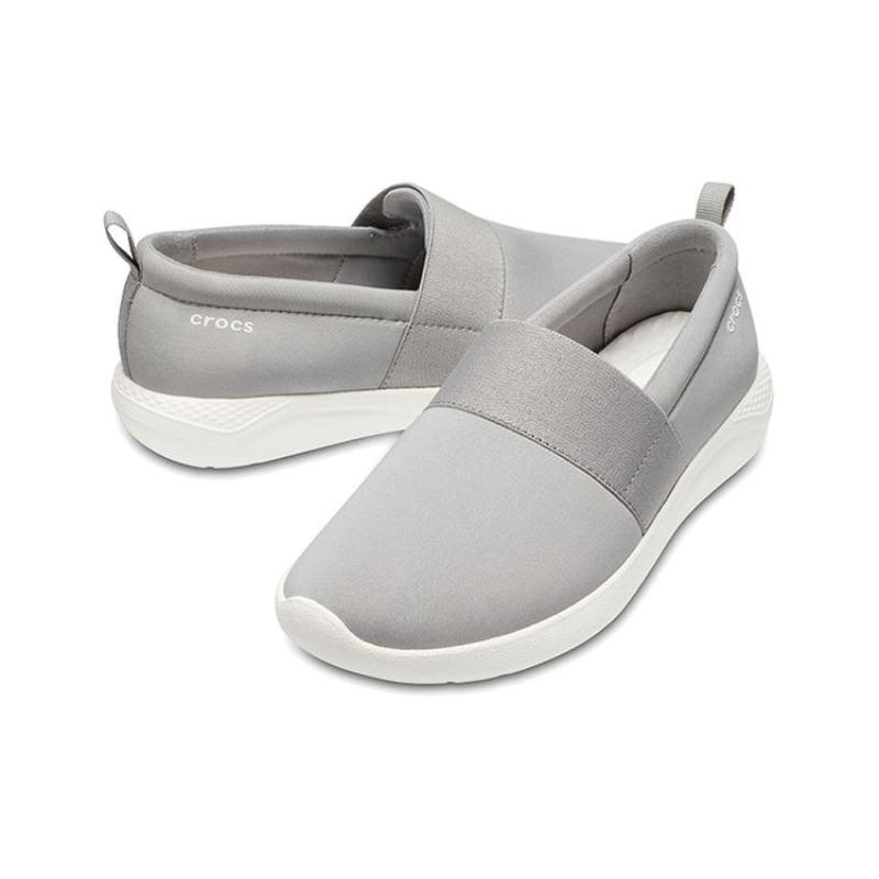 Crocs LiteRide Breathable Wear Resistant Low Top Casual Shoes Women Grey 205103-00J