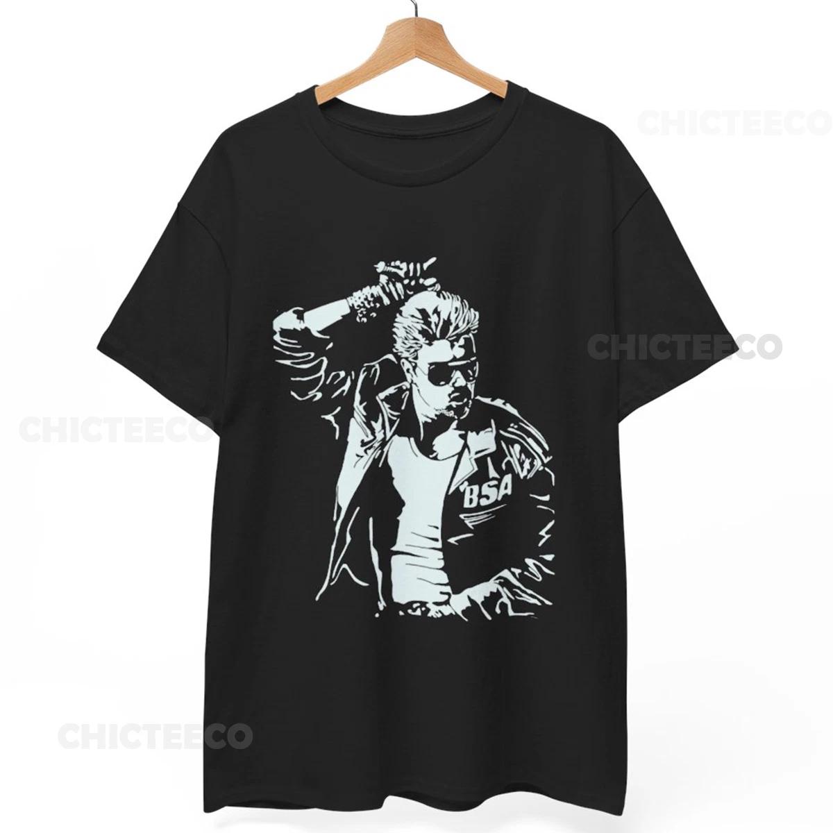 George Michael Shirt Wham Choose Life 80s Pop Music Icon Unisex Tee M