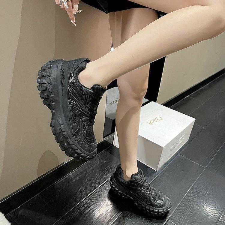 Paris Tire Herren- und Damen-Gleiche Einzelne Schuhe Damen 2025 Neu Vielseitig Lässig Dicksohlige Durian Daddy Schuhe Damen