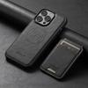 iPhone 17 Pro MagSafe Leather Case with Wireless Charging & Magnetic Card Holder Stand