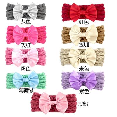 Neuer Kinderkopfschmuck, Baby-Schleife verletzt nicht die Haut Stirnband, gebundenes Jacquard-Nylon Mädchen breites Kopftuch