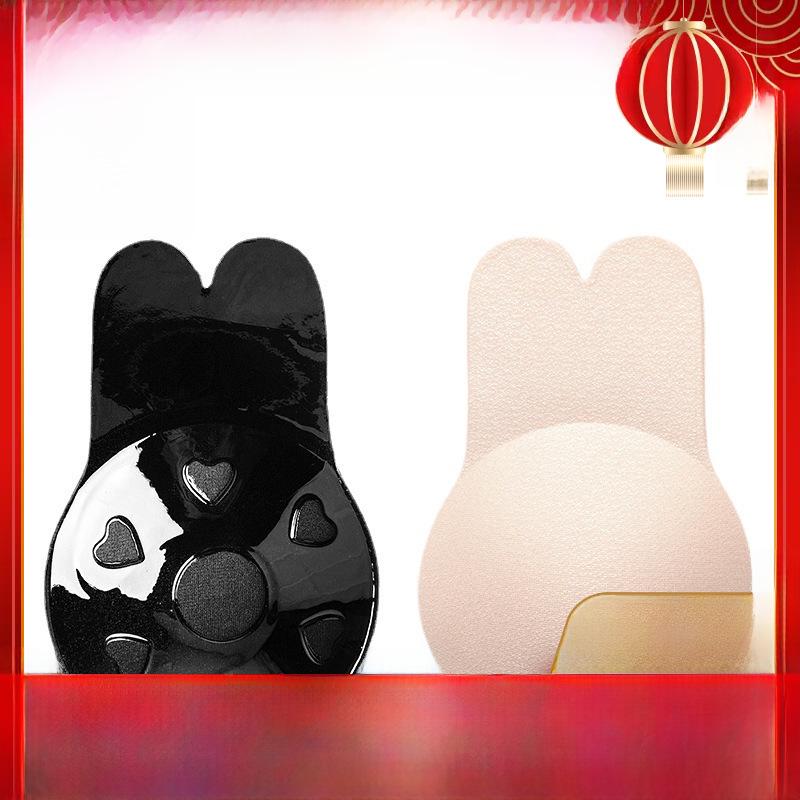 Atmungsaktive Silikon-Nippelabdeckungen mit Kaninchenohren