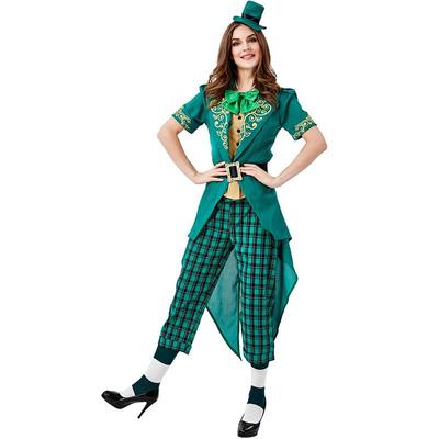 Kostium Irlandzkiego Leprechauna na Halloween i Dzień Świętego. Dzień Świętego Patryka - Strój Rodzinny i na Występ Sceniczny