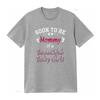 Soon To Be A Mommy Baby Girl Expecting Mother T Shirt vintage Washed Top For Everyday Wear Stylish Breathable Comfortable