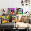 Lustige Sprunki Kissenbezug Kissenbezug Set 4 Stück 50x50 45x45 40x40 Kissenbezug Dekorative Sofa Heimdekor