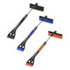 Multipurpose Windshield Ice Scraper Tool 9.4 Inch Soft Bristle Snow Brush Nonslip Foam Grip Suitable For Winter Cleaning