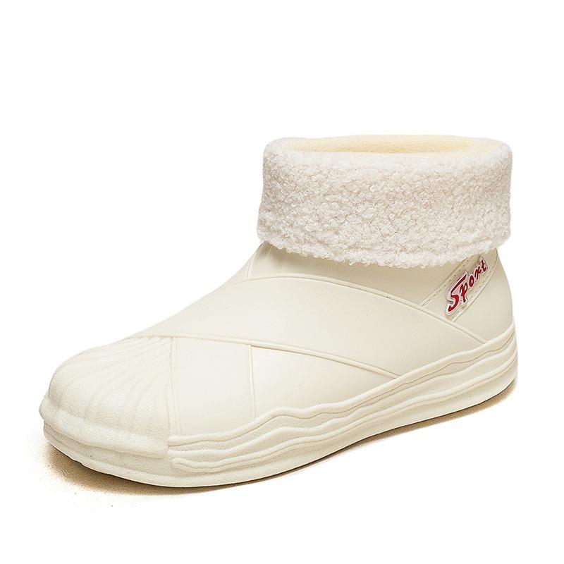 Fashion Rain Shoes Women's Outer Wear Adult Rain Boots Non-slip Versatile Shell Head Water Shoes Waterproof Glue Shoes Women's Summer