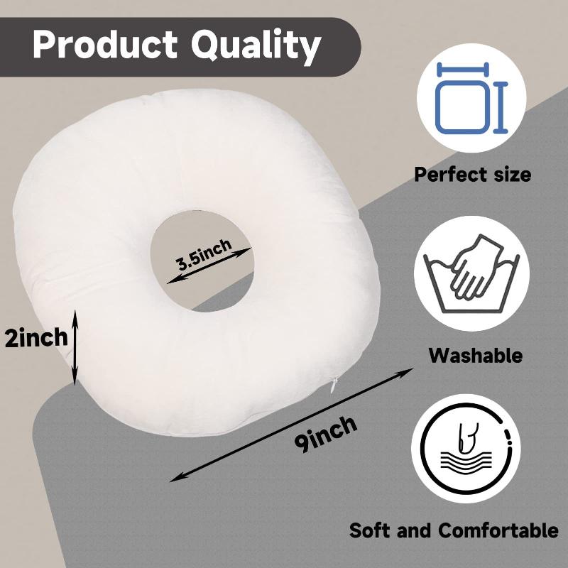 Ear Piercing Pillow For Side Sleepers O Shaped Ear Guards Pillow With Ear Hole For Home Travel For Pain Ear Pressure Sores