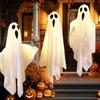 Glowing Ghost Lantern Pendant for Spooky Halloween Outdoor Decoration