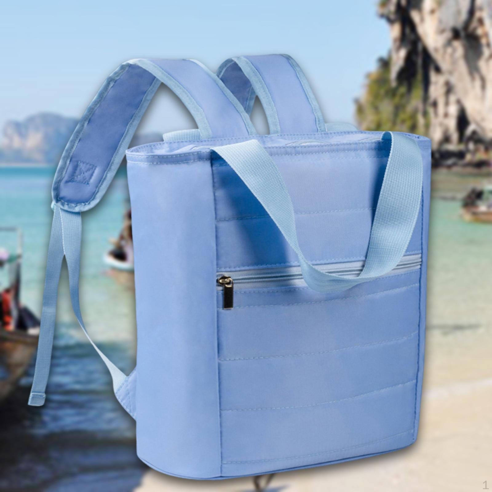 

Рюкзак Сумка-холодильник Легкий Уникальный Ланч Термо для Кемпинга Мужчины Женщины Парк День синий