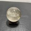 8.6cm  Rainbow Natural Clear Quartz Brown Crystal Spheres Smoky Quartz Ball