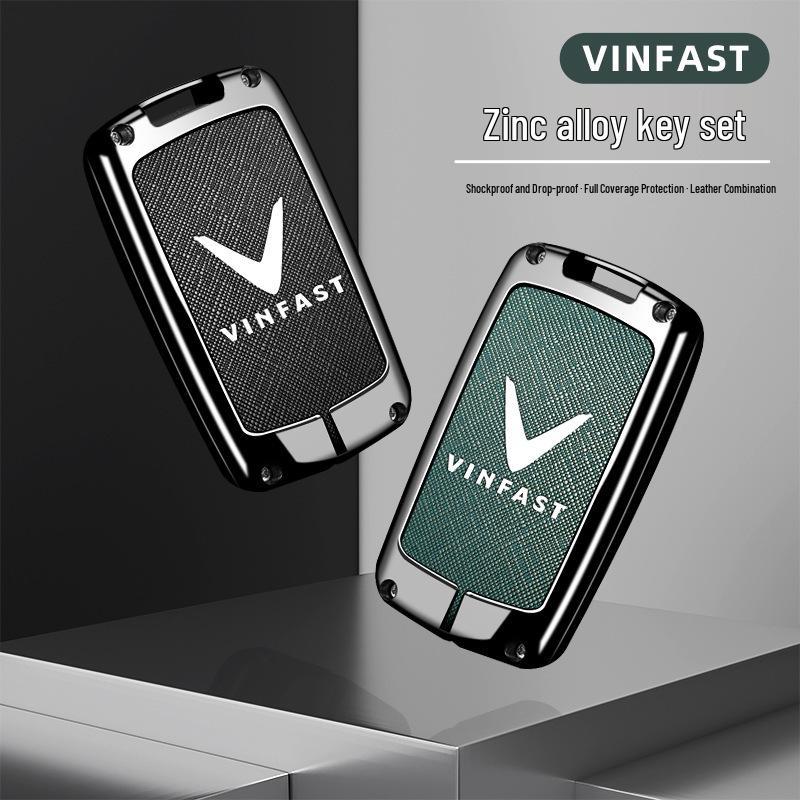 Vinfast Vietnam Car Key Case for Zhonghua V5/VF8 VF3/5/9 High-End Key Bag with Buckle for Men