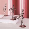 AEE4-Little Iron Art Musician Creative-Music Band Crafts Home Office Desk Decoration Birthday Gift 8 Pack, Table Ornaments
