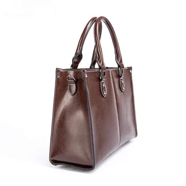 2024 Genuine Leather Women's Casual Shoulder & Messenger Bag - Trendy, All-Match Retro Style