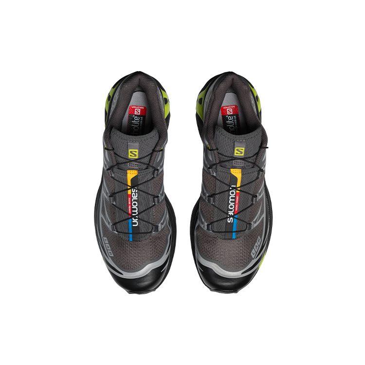SALOMON XT 6 Slip Resistant, Abrasion Resistant, Breathable, Lightweight Low top Outdoor Shoes Unisex Black L41687000