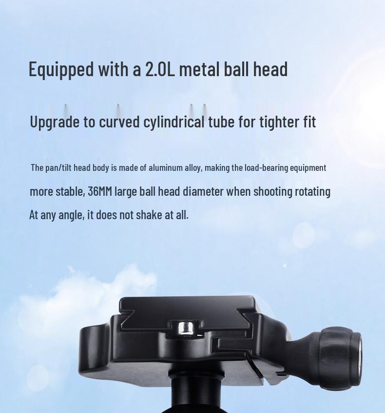 8 Lightweight Era Q330 Portable Tripod for DSLR, Mirrorless, Phone - Ideal for Photography & Videography Outdoors