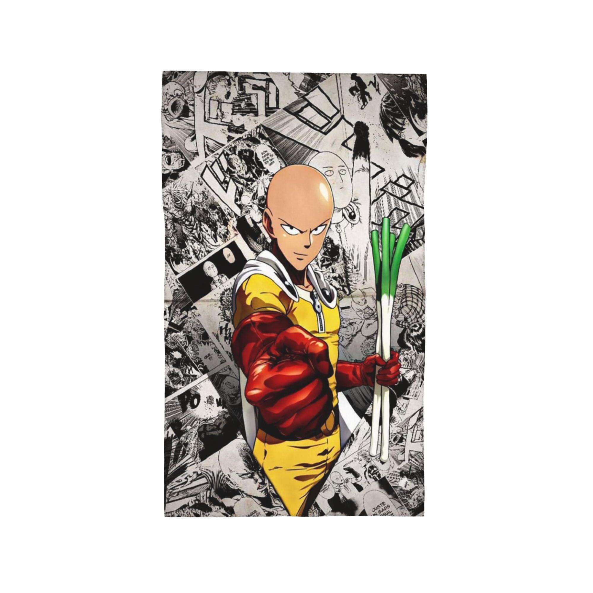 Anime One Punch Man Soft Face Towel Quick Dry Pool Bath Cotton Towels Absorbent W40*H60(CM)